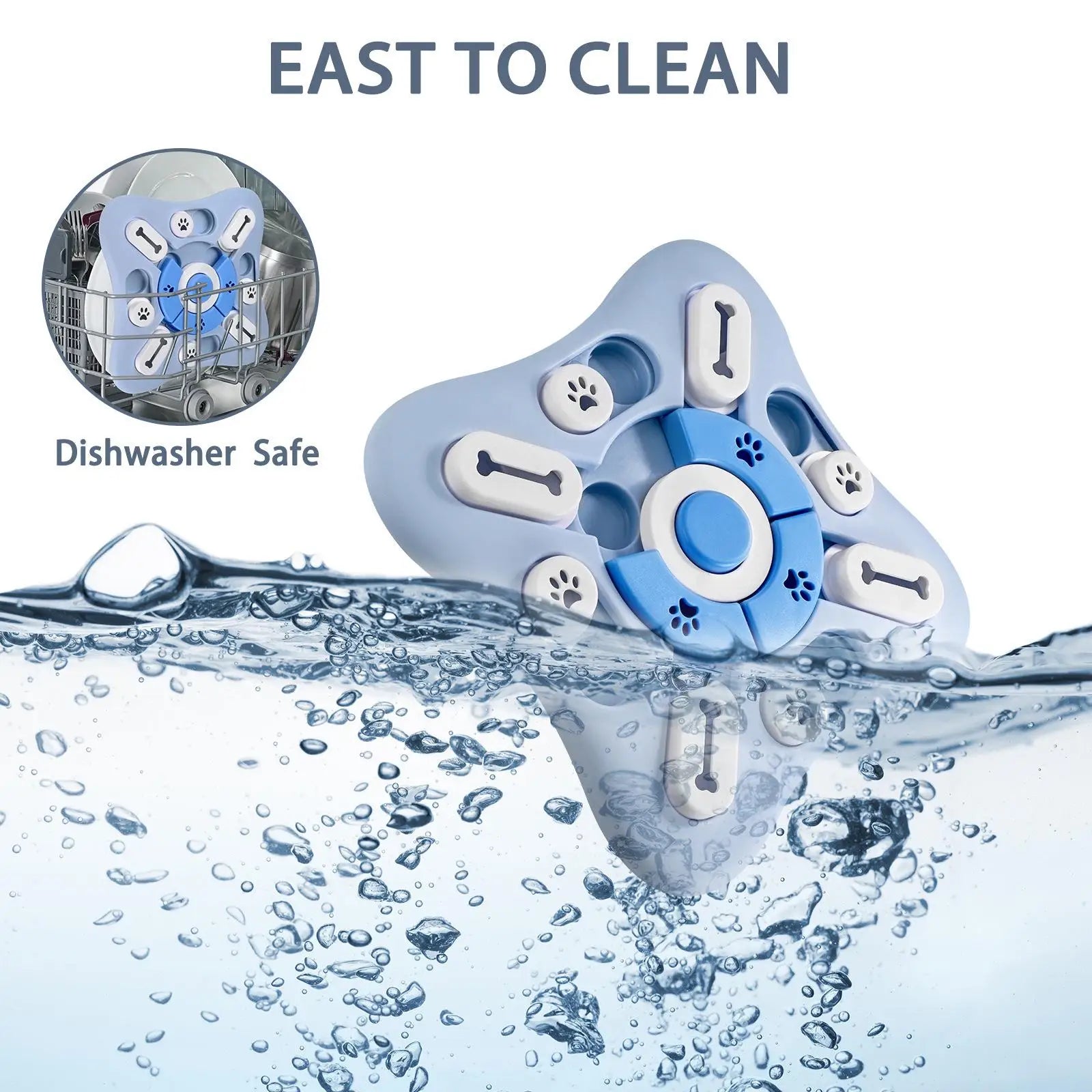 Interactive Dog Toy Slow Feeder - Boost Your Puppy’s IQ with Fun Food Dispensing Puzzle Bowl for Dogs and Cats