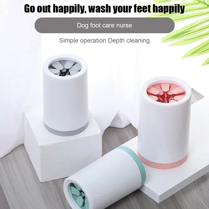 Effortless Pet Paw Cleaner - Automatic Silicone Foot Washer for Cats & Dogs