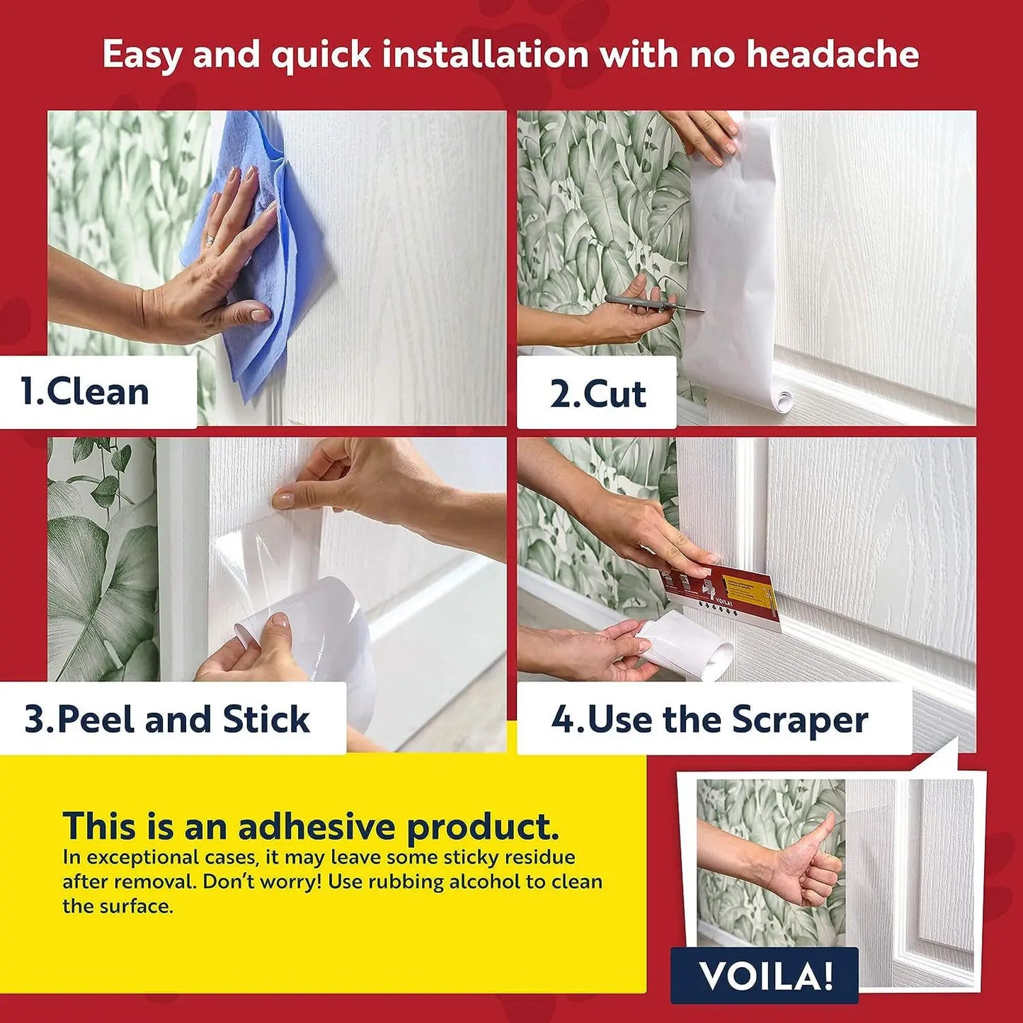 Door Protector from Dog Scratching Clear PET Door Guard for Dogs Door Frame Furniture Protector High Quality Deterrent Tape