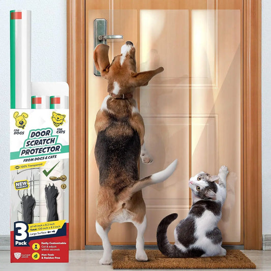 Door Protector from Dog Scratching Clear PET Door Guard for Dogs Door Frame Furniture Protector High Quality Deterrent Tape